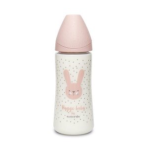 SUAVINEX Premium Láhev 360 ml HYGGE králík - růžová