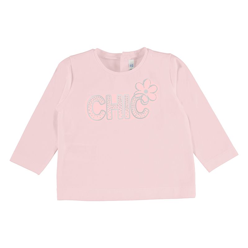 MAYORAL dívčí tričko Chic květinka růžová - 92 cm