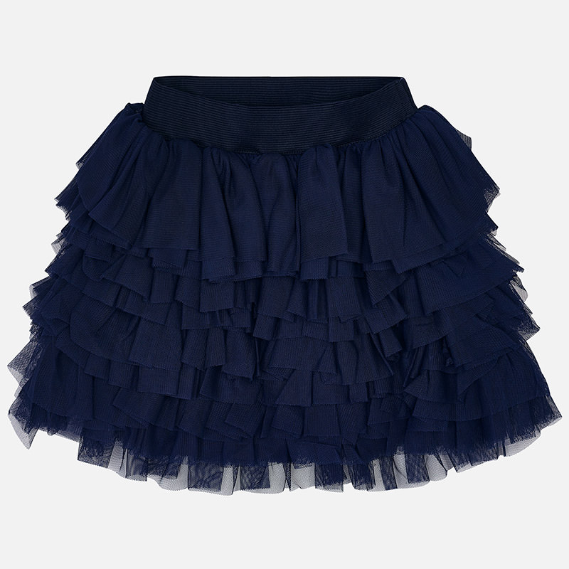 MAYORAL dívčí tylová sukně tmavě modrá - 116 cm