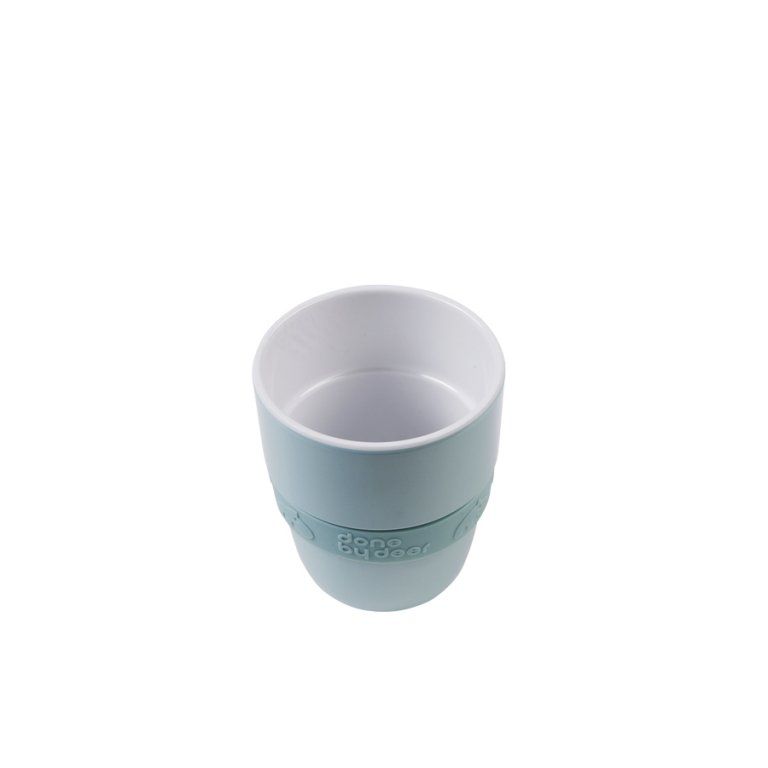 DONE BY DEER Hrníček Elphee Yummy mug se silikonovým kroužkem - modrý 160 ml