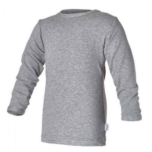 Tričko ANGEL - Outlast®, dlouhý rukáv velikost 92, barva šedý melír