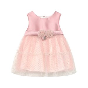 MAYORAL dívčí šaty s tylovou sukní, růžová - 86 cm