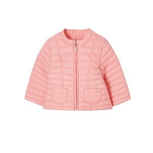 MAYORAL dívčí přechodová bunda s kapucí, růžová - 80 cm