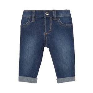 MAYORAL dívčí džíny srdíčka na kapse, tmavě modrá - 70 cm