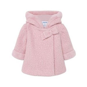 MAYORAL dívčí chundelatý kabátek růžová - 92 cm