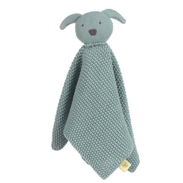 LÄSSIG Knitted Baby Comforter Little Chums dog, dětský utěšitel