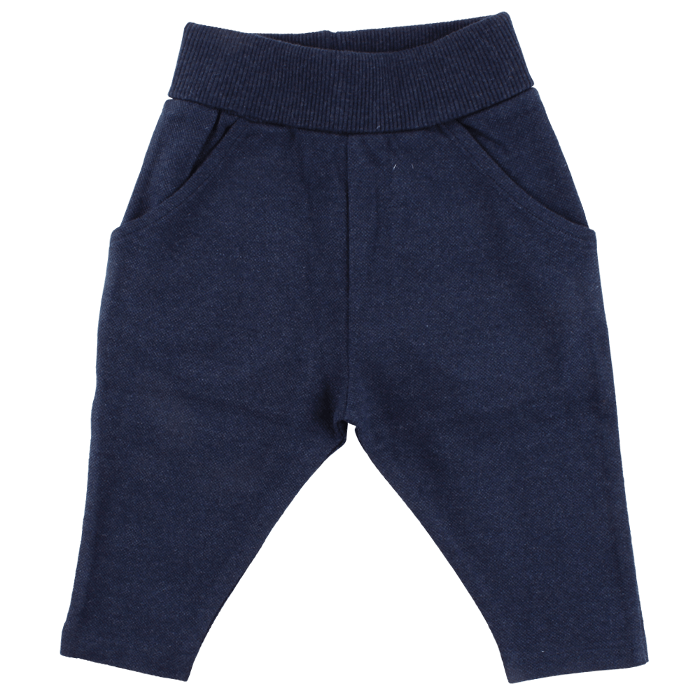 FIXONI chlapecké kalhoty GOTS modrá - 80 cm