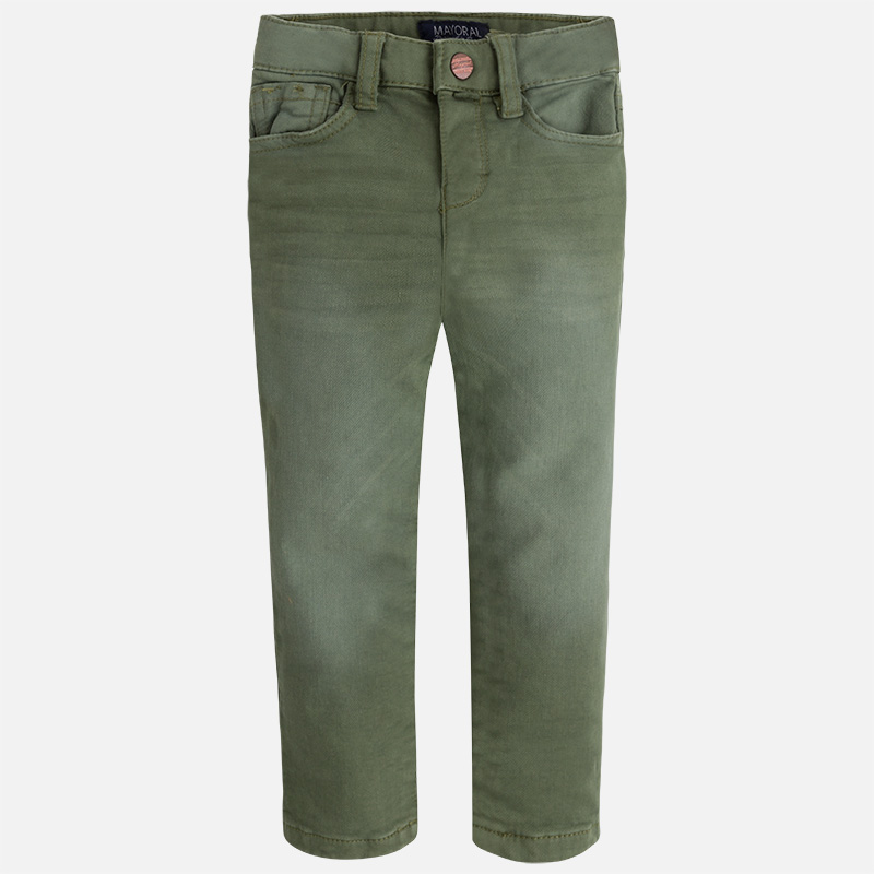 Mayoral Chlapecké kalhoty - tmavě zelené - 104 cm