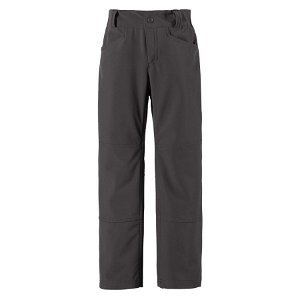 REIMA dětské softshellové kalhoty Agern - Soft black - 110 cm