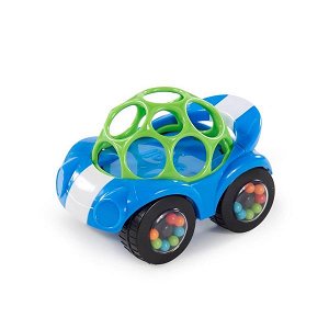 OBALL Hračka autíčko Rattle & Roll modro/zelené 3m+