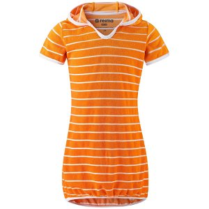REIMA dívčí UV šaty Genua - Orange - 116 cm