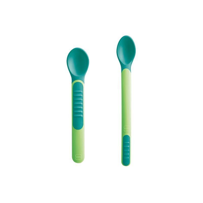 MAM Lžičky Feeding Spoons & Cover, 6 měsíců - zelená
