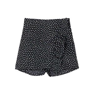 MAYORAL dívčí kraťasová sukně s puntíky, černá/bílá - 140 cm