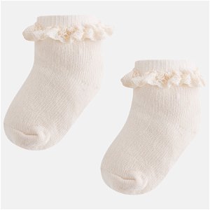 MAYORAL dívčí ponožky - béžové - 6 měsíců - 68 cm