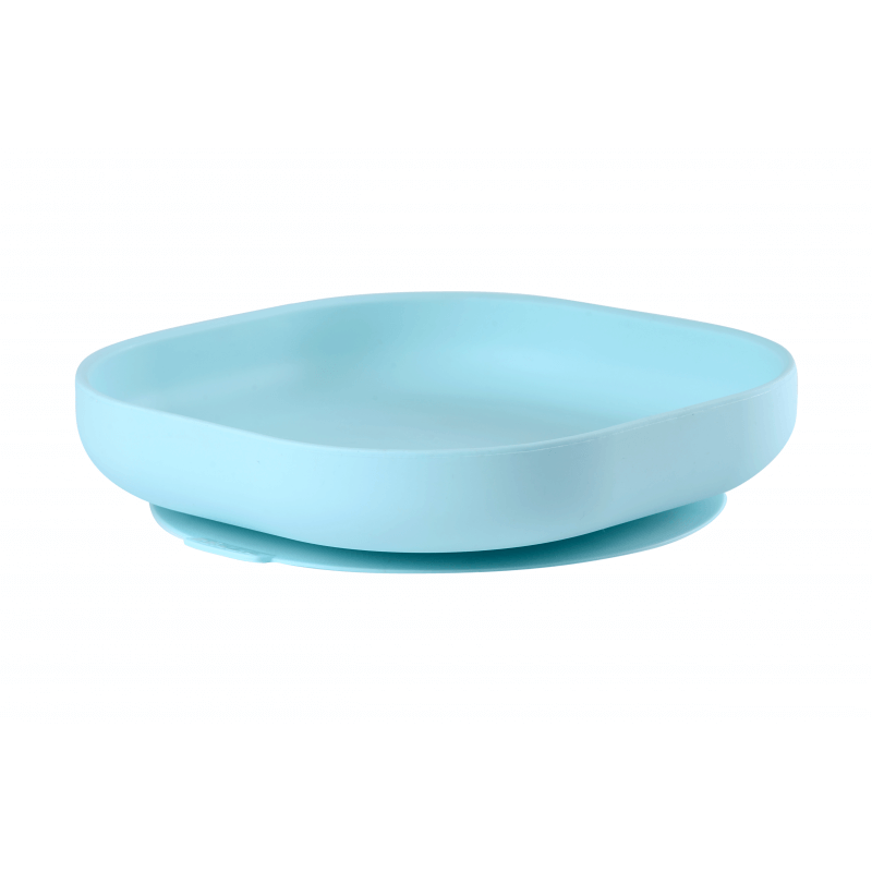 BÉABA silikonový talíř s přísavkou Blue