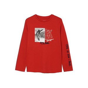 MAYORAL chlapecké tričko DR SK červená - 140 cm