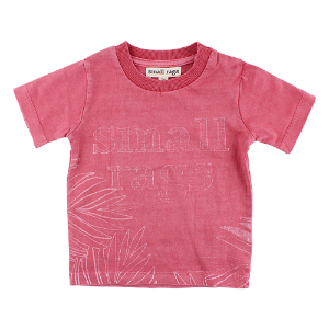 SMALL RAGS dívčí tričko KR logo růžová - 98 cm