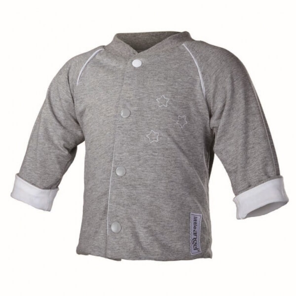 Kabátek oboustranný Outlast® velikost 68, barva šedý melír/bílá