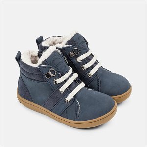 Mayoral dětské boty s umělým kožíškem - modré - 98,5 cm