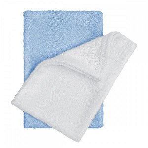 T-TOMI Koupací žínky - rukavice, bílá+modrá