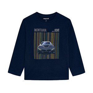MAYORAL chlapecké tričko DR Montana auto tmavě modrá - 134 cm