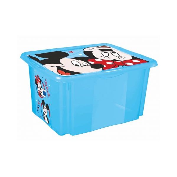 KEEEPER Úložný box s víkem "Mickey", Modrá