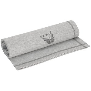 ESITO Letní dětská deka dvojitá bavlna jednobarevná, šedá melír 75 x 100 cm