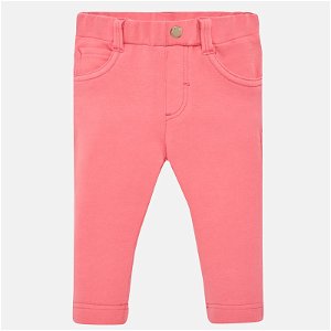 MAYORAL dívčí bavlněné kalhoty středně růžová - 86 cm