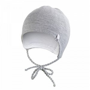 Čepice pletená zavazovací LA Outlast® velikost 3, 42-44 cm, barva šedá