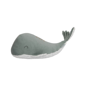 LITTLE DUTCH Velká plyšová velryba ocean - mint