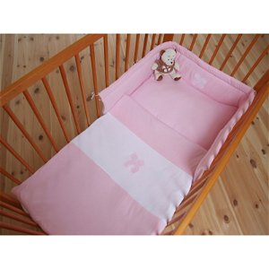 ESITO Dětské povlečení jednobarevné Jersey růžová 100x135 cm
