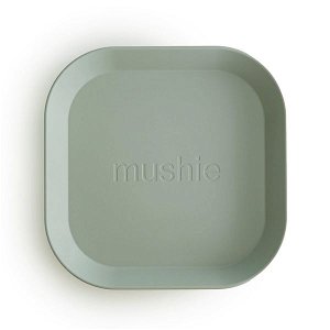 MUSHIE Hranatý talíř 2ks - Sage