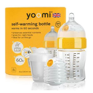 YOOMI 8oz Bottle / Warmer / Teat / Pod - Y18B1W1P, kojenecká láhev, ohřívač, savička a nádoba na ohřívač