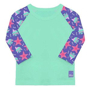 BAMBINO MIO Dětské tričko do vody s rukávem - Violet, vel XL