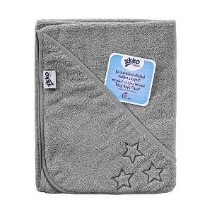 Kikko XKKO organic BIO bavlněný froté ručník s kapucí 90x90-Silver Stars
