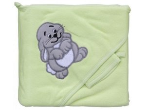 Scarlett froté ručník -zajíc zelený