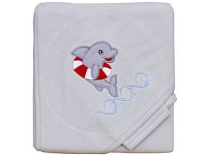 Scarlett froté ručník -delfín šedý