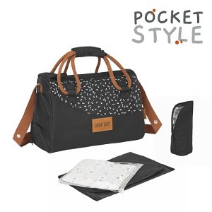 Badabulle taška Pocketstyle-Black CAMEL