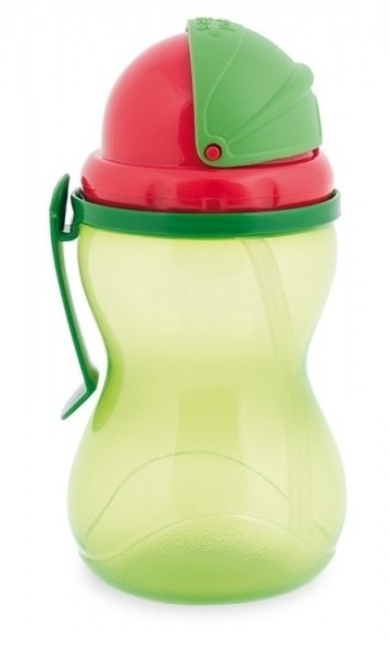 Canpol babies Sportovní láhev se slámkou -Green 370ml