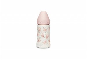 Suavinex HYGGE Premium láhev 270ml 3P-králík růžová