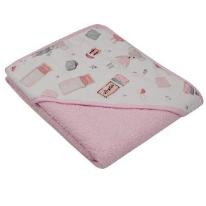EKO dětský ručník-Růžová myš