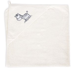 Ceba Baby Froté ručník s kapucí bavlna-zebra béžová