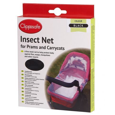 Clippasafe síť proti hmyzu na kočárek-Black