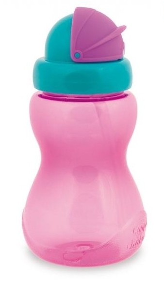 Canpol babies Sportovní láhev se slámkou -Pink 270ml