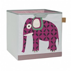 Lässig Storage Toy Cube - koš na hračky-Elephant