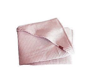 Aesthetic ručník s kapucí s vaflovým vzorem 95x95cm -růžová