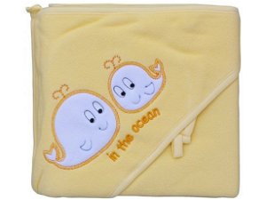 Scarlett froté ručník -velryby žlutá