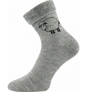 Zimní dětské ponožky Ovečkana (Bo6420), vel. 25-29, šedá