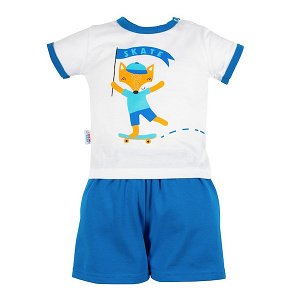 Kojenecká souprava tričko a kraťásky New Baby Liška, vel. 68 (4-6m), Modrá