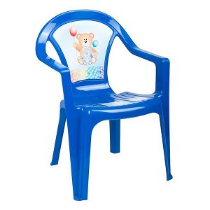Dětský zahradní nábytek - Plastová židle červená auto, Modrá